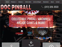 Tablet Screenshot of docpinball.com